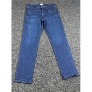 LOFT The Girlfriend Jeans Dark Wash Straight Leg Women's Size 8